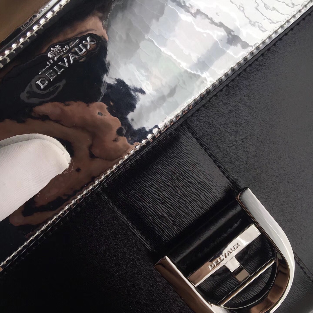 델보 브리앙 박스 GM 백 유광 블랙